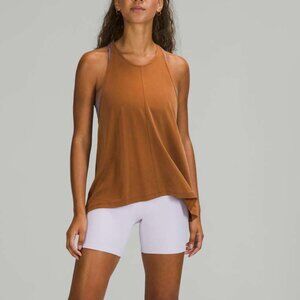 Lululemon Racerback Tank Top high neck womens Brown (size 10)